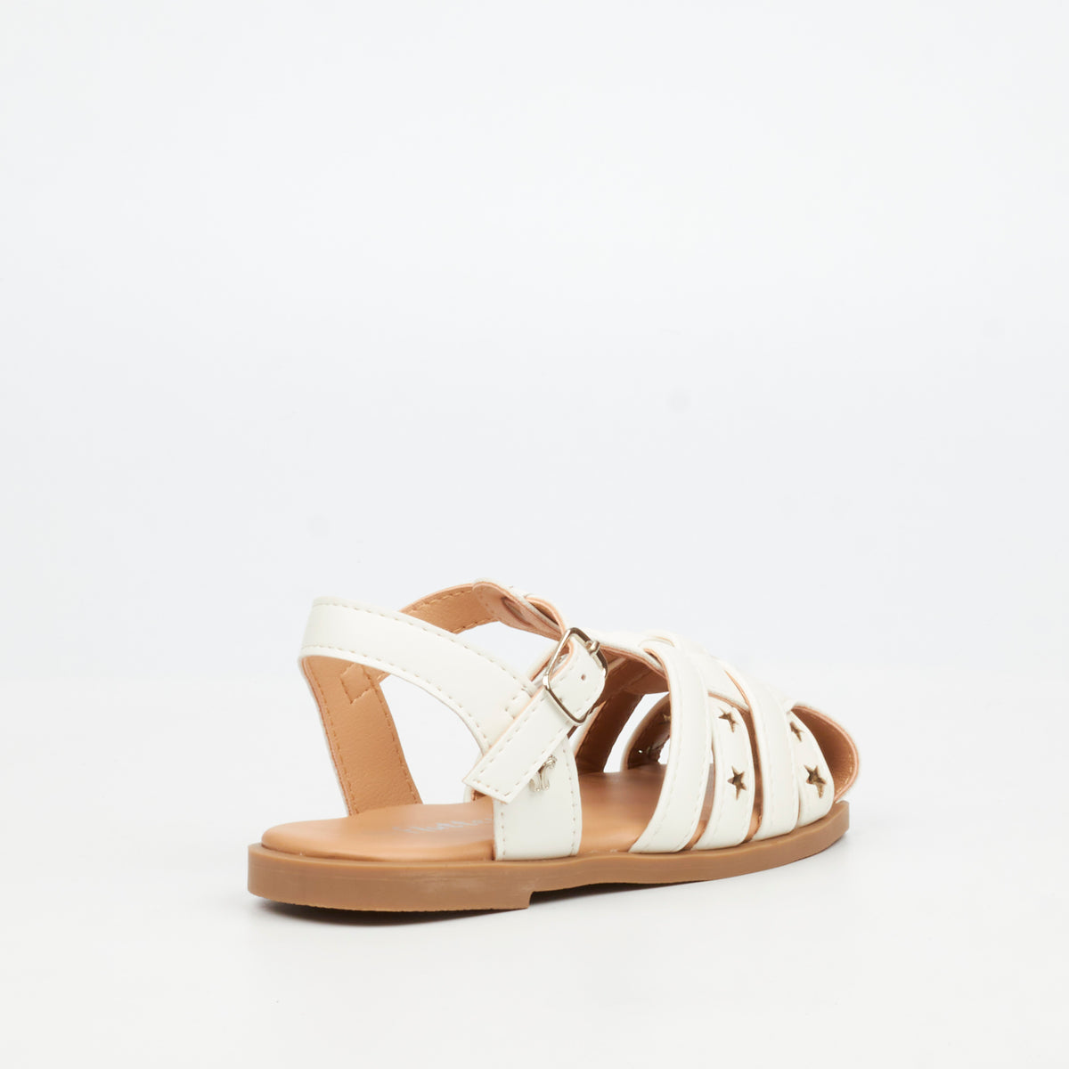 Flutterby Ariel 3 Flat Sandal - White (Infants)