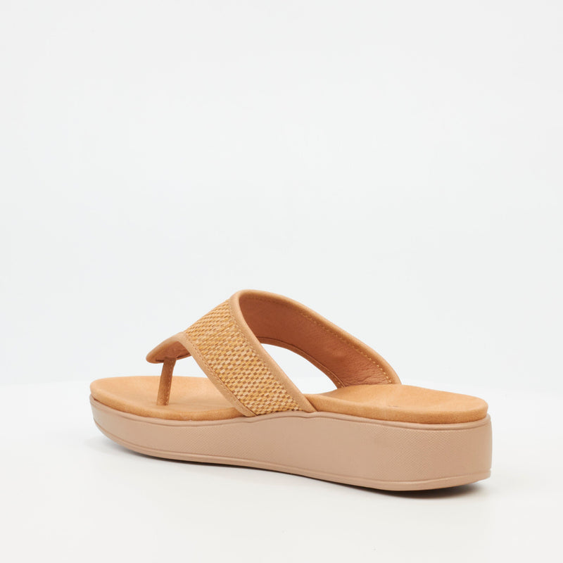 Butterfly Feet Arlo 1 Flatform - Beige footwear Butterfly Feet   