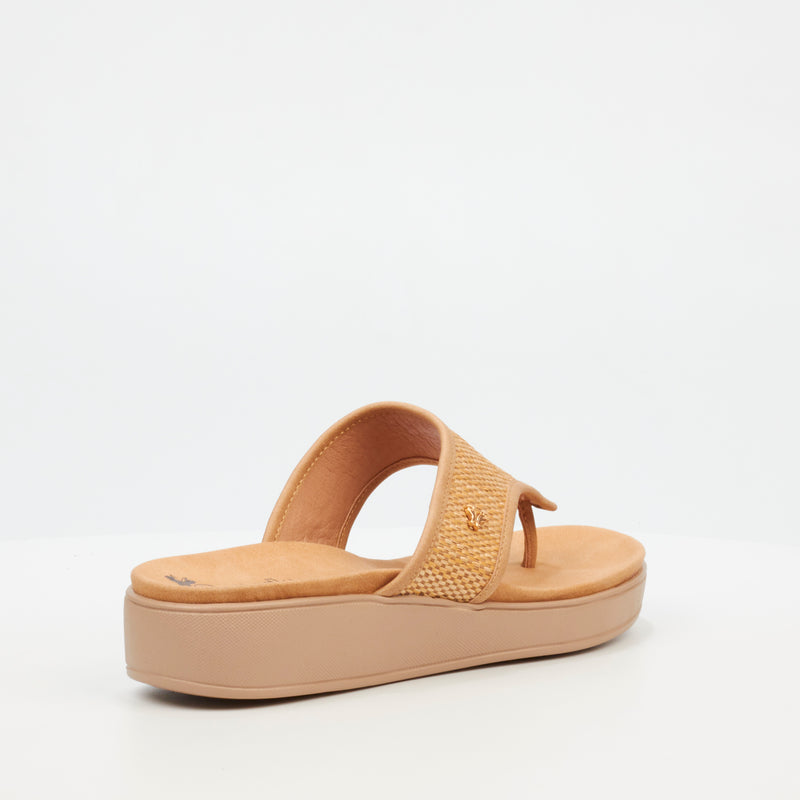 Butterfly Feet Arlo 1 Flatform - Beige footwear Butterfly Feet   