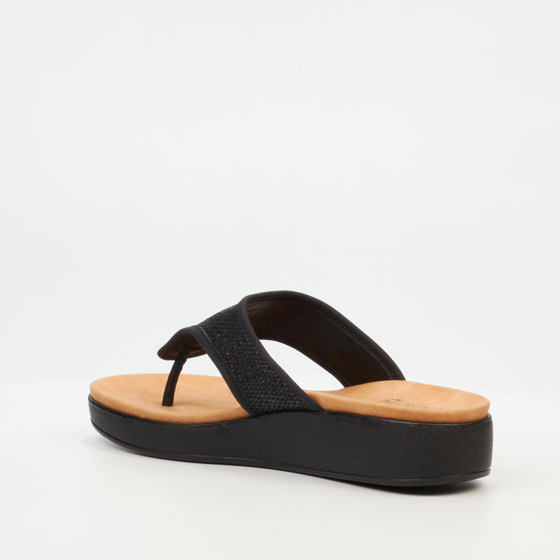 Butterfly Feet Arlo 1 Flatform - Black footwear Butterfly Feet   