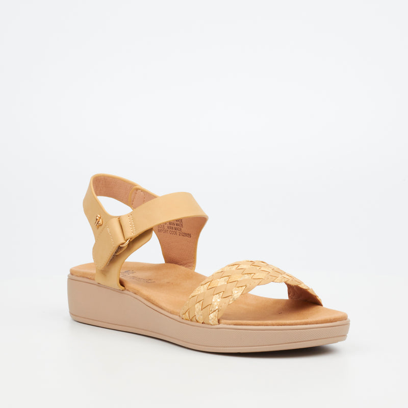 Butterfly Feet Arlo 2 Flatform - Beige footwear Butterfly Feet   