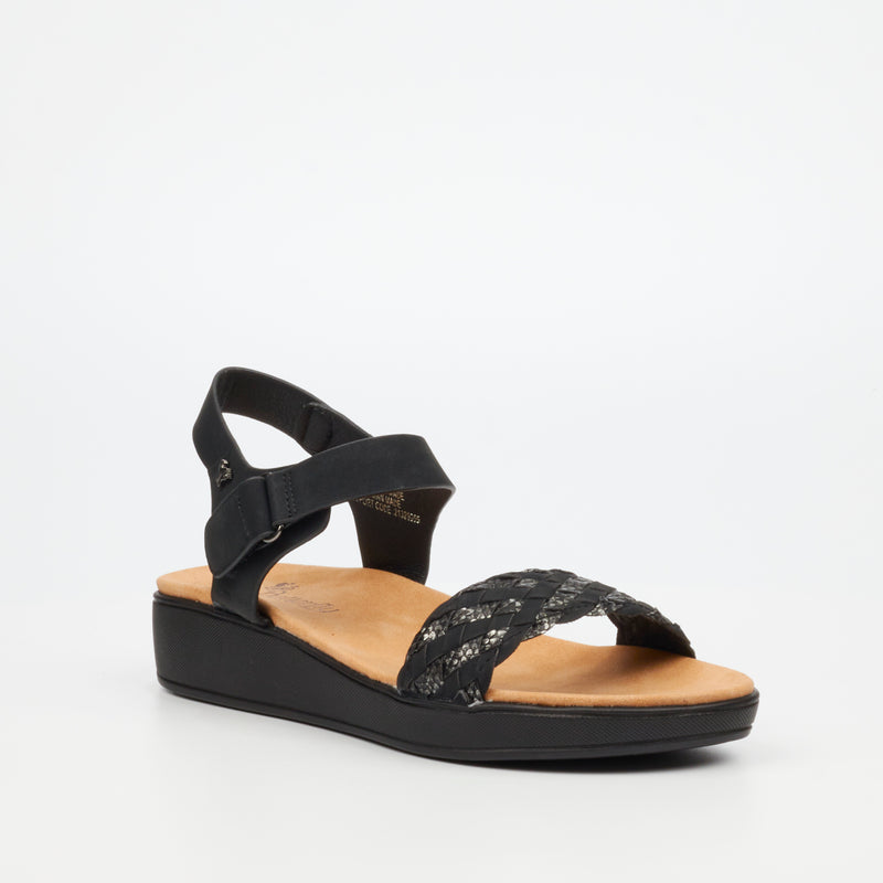 Butterfly Feet Arlo 2 Flatform - Black footwear Butterfly Feet   