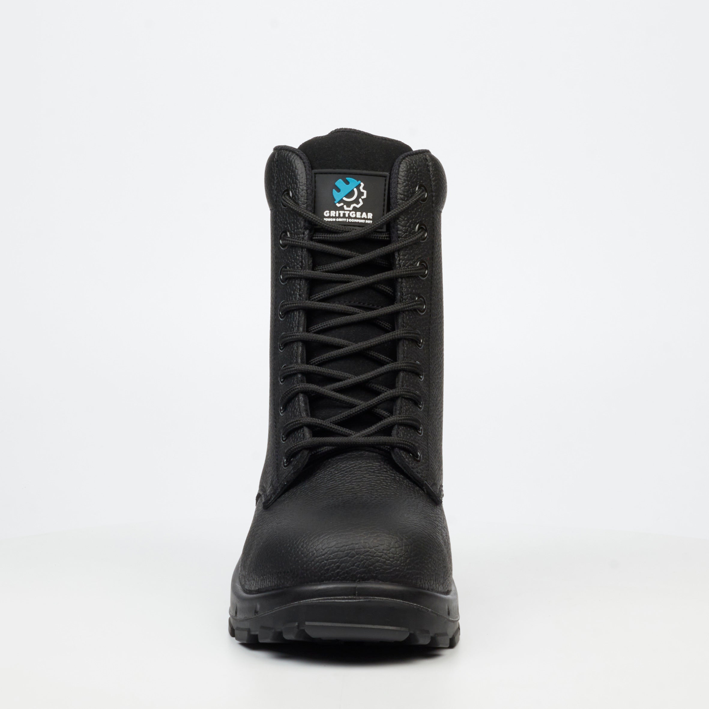 Grittgear Assalt 1 Genuine Leather Ankle Boot - Black safety Grittgear