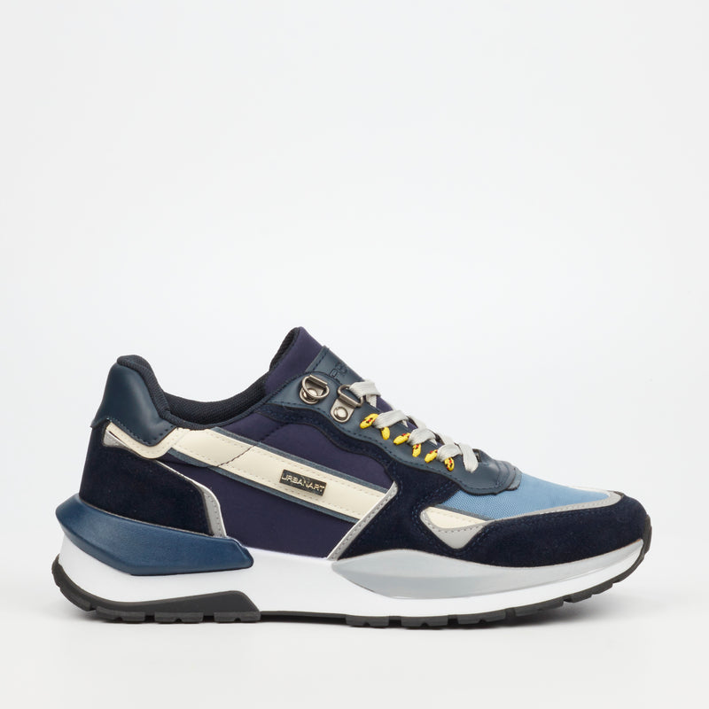 Urbanart Athene 1 Faux Nubuck / Nylon Sneaker - Navy footwear UBRT   