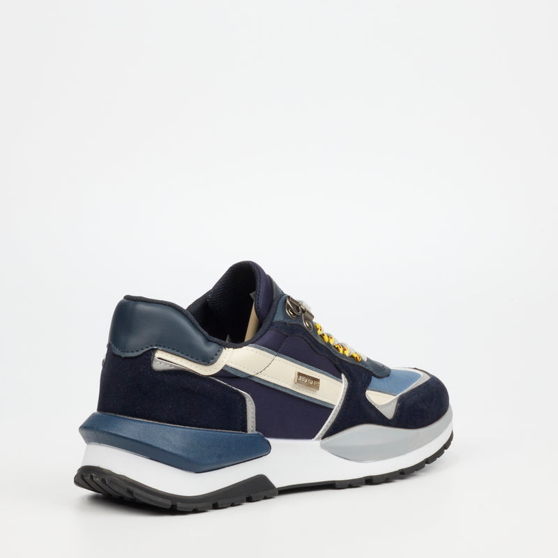 Urbanart Athene 1 Faux Nubuck / Nylon Sneaker - Navy footwear UBRT   