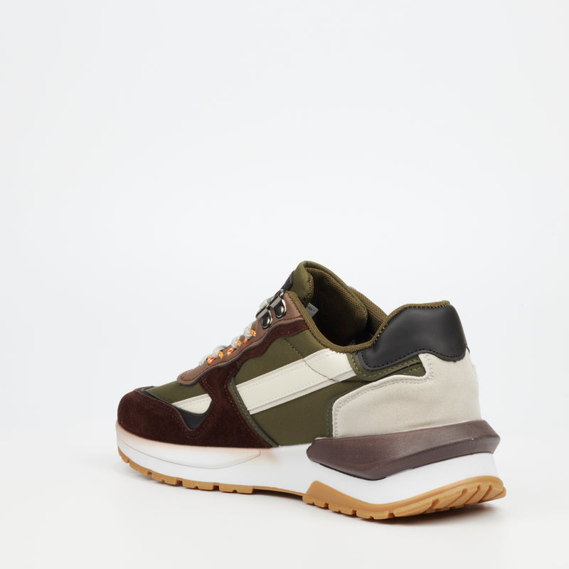 Urbanart Athene 1 Faux Nubuck / Nylon Sneaker - Olive footwear UBRT   