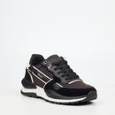 Urbanart Athene 1 Faux Nubuck/Nylon Sneaker - Black footwear UBRT