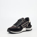 Urbanart Athene 1 Faux Nubuck/Nylon Sneaker - Black footwear UBRT