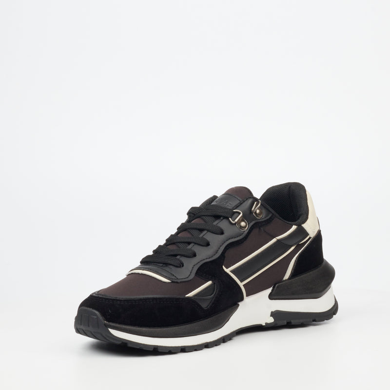 Urbanart Athene 1 Faux Nubuck/Nylon Sneaker - Black