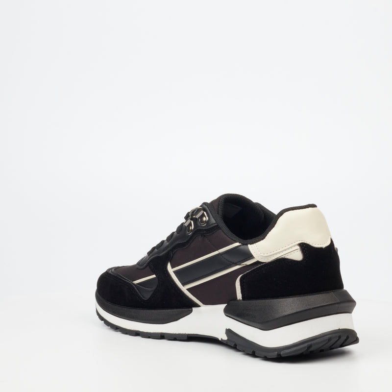 Urbanart Athene 1 Faux Nubuck/Nylon Sneaker - Black