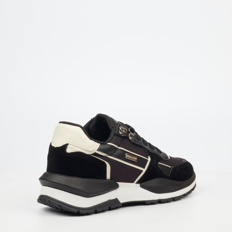 Urbanart Athene 1 Faux Nubuck/Nylon Sneaker - Black