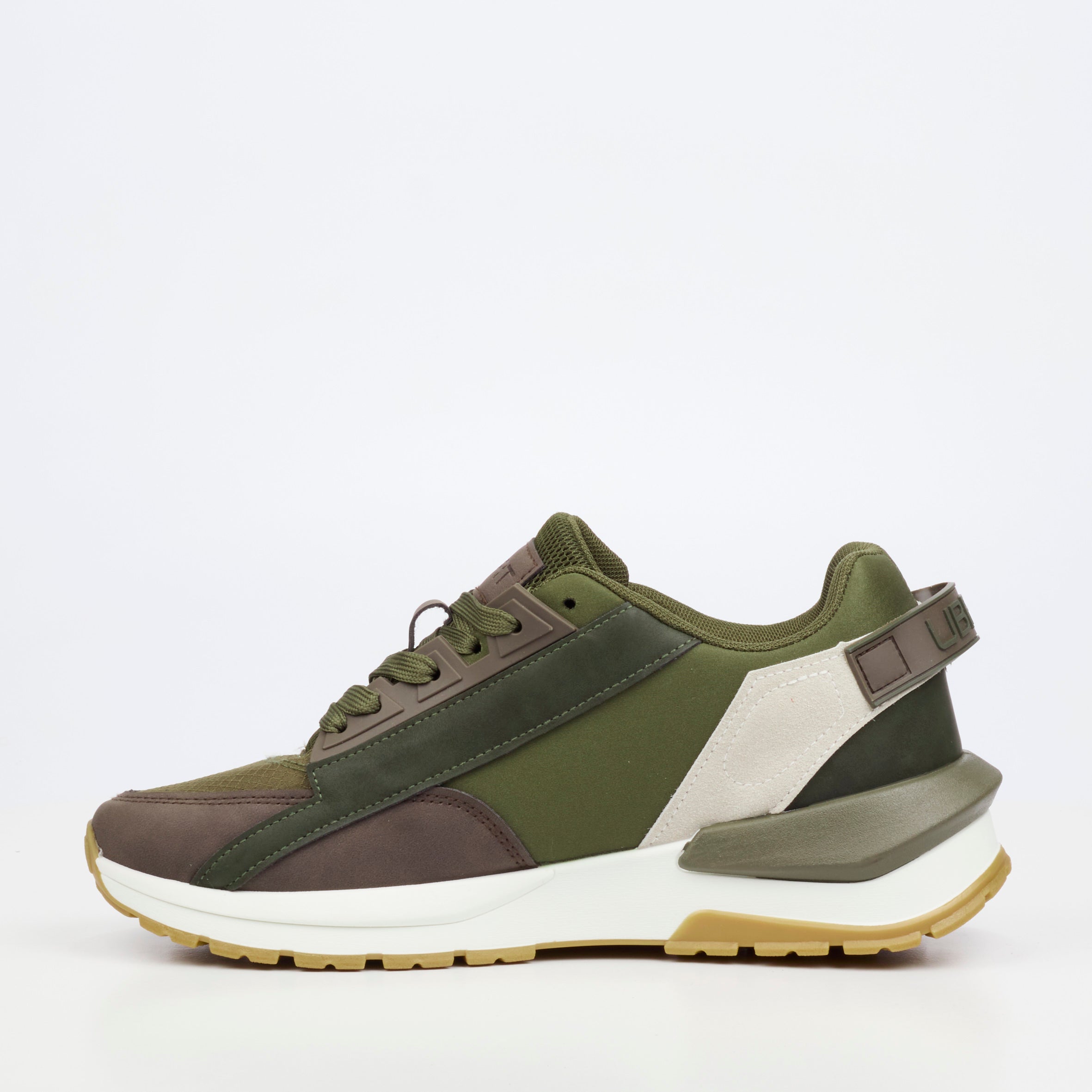 Urbanart Athene 3 Faux Nubuck Sneaker - Olive footwear UBRT