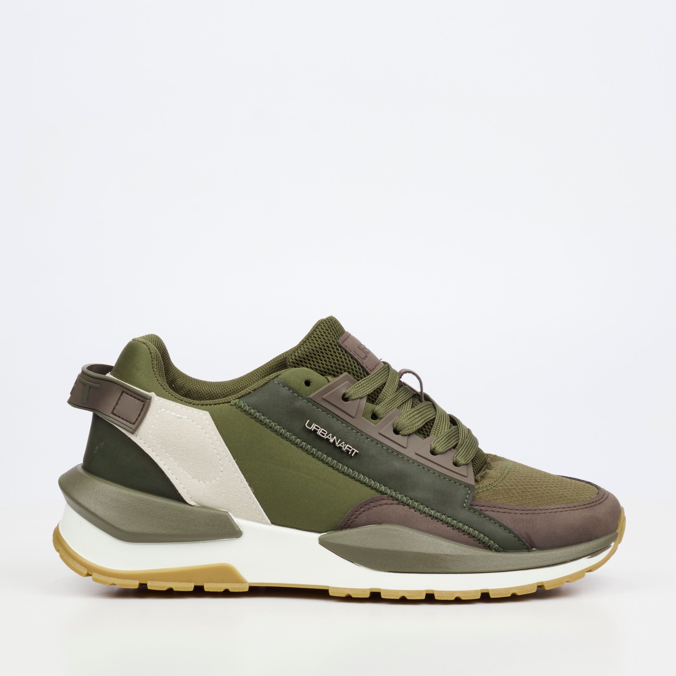 Urbanart Athene 3 Faux Nubuck Sneaker - Olive footwear UBRT