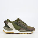 Urbanart Athene 3 Faux Nubuck Sneaker - Olive footwear UBRT