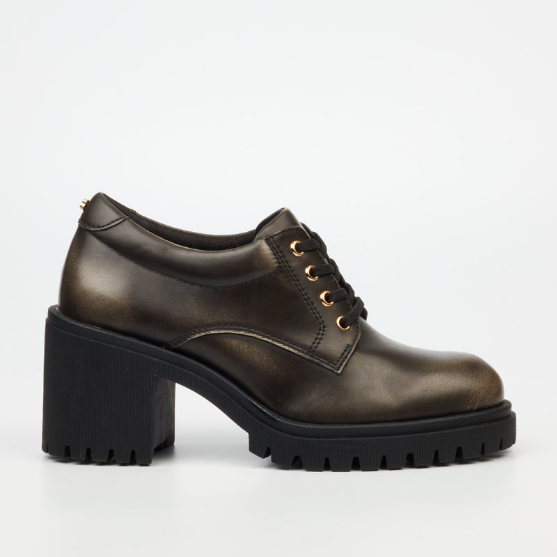 Miss Black Atlas 3 Block Heel - Graphite footwear Miss Black