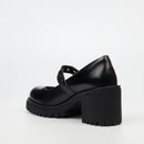 Miss Black Atlas 4 Block Heel - Black footwear Miss Black