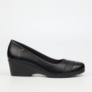 Butterfly Classics Aurora 1 Faux Leather Wedge - Black footwear Butterfly Classics