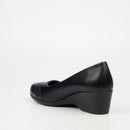 Butterfly Classics Aurora 1 Faux Leather Wedge - Black footwear Butterfly Classics