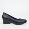 Butterfly Classics Aurora 1 Faux Leather Wedge - Navy footwear Butterfly Classics
