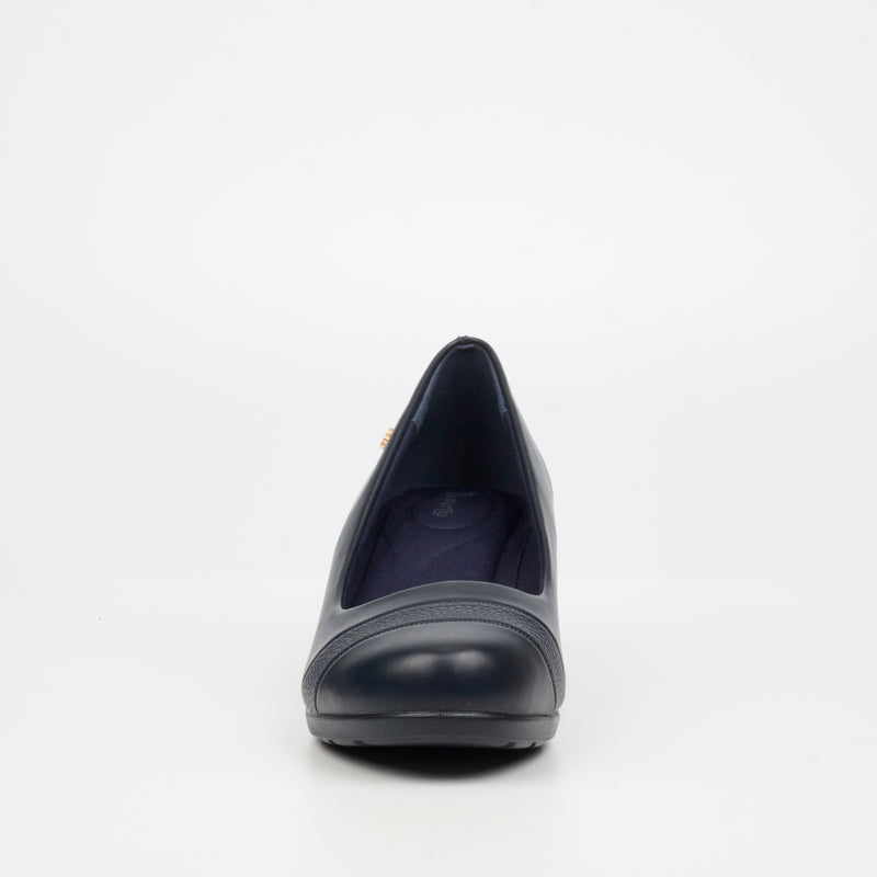 Butterfly Classics Aurora 1 Faux Leather Wedge - Navy footwear Butterfly Classics