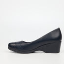 Butterfly Classics Aurora 1 Faux Leather Wedge - Navy footwear Butterfly Classics