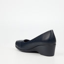 Butterfly Classics Aurora 1 Faux Leather Wedge - Navy footwear Butterfly Classics