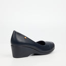 Butterfly Classics Aurora 1 Faux Leather Wedge - Navy footwear Butterfly Classics