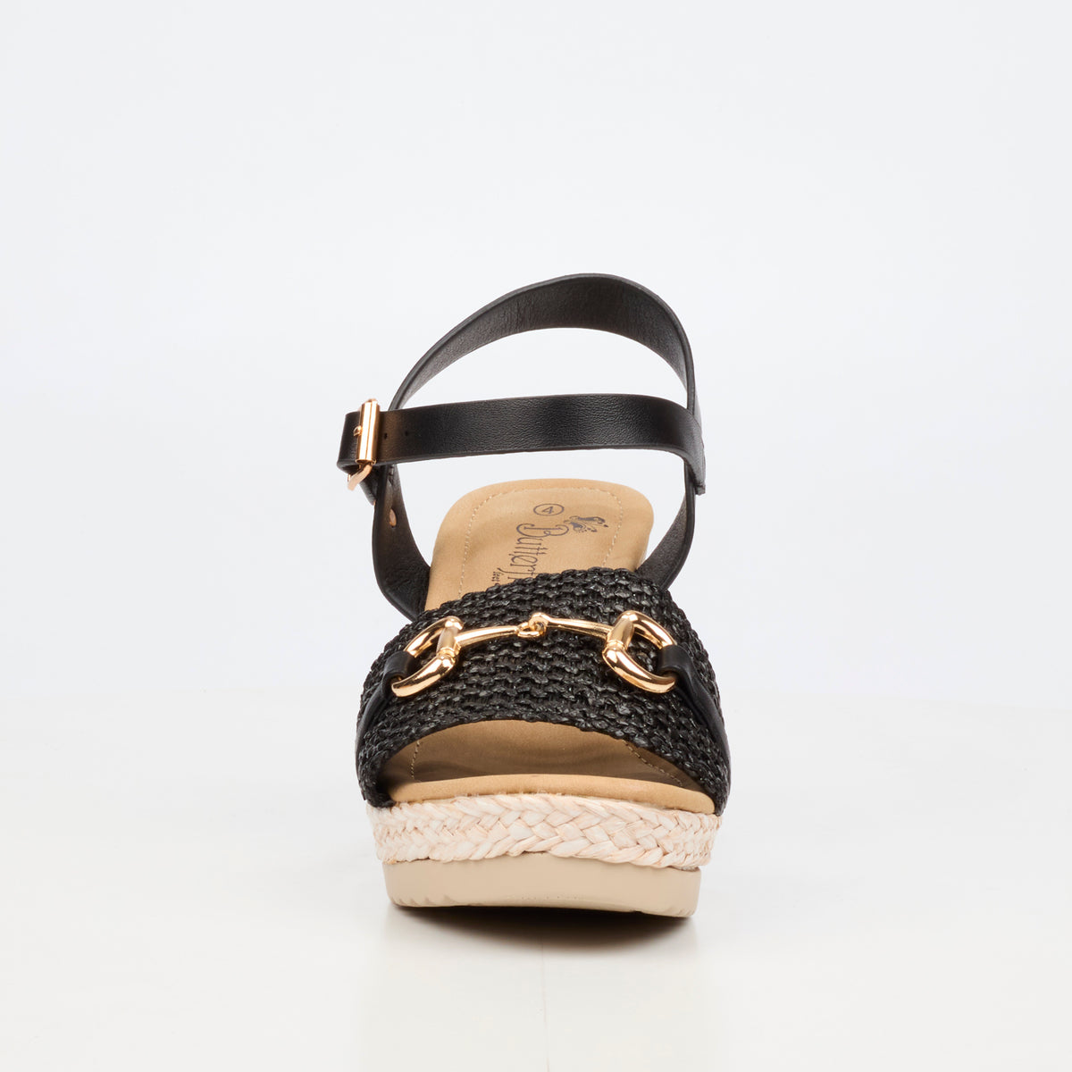 Butterfly Feet Avery 7 High Wedges -  Black
