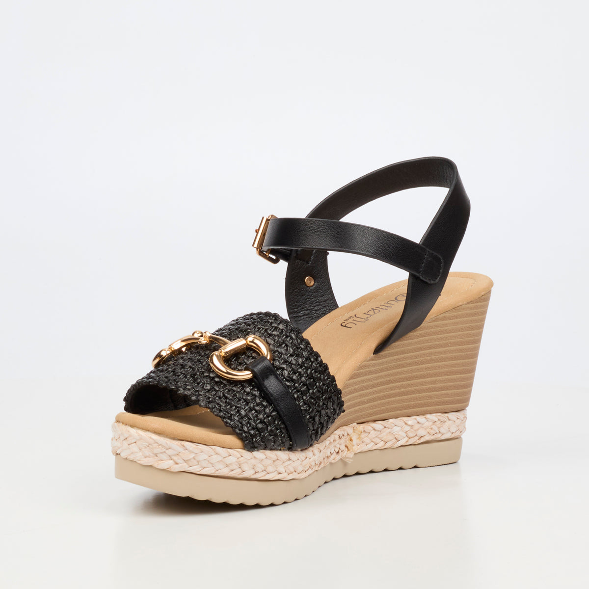 Butterfly Feet Avery 7 High Wedges -  Black