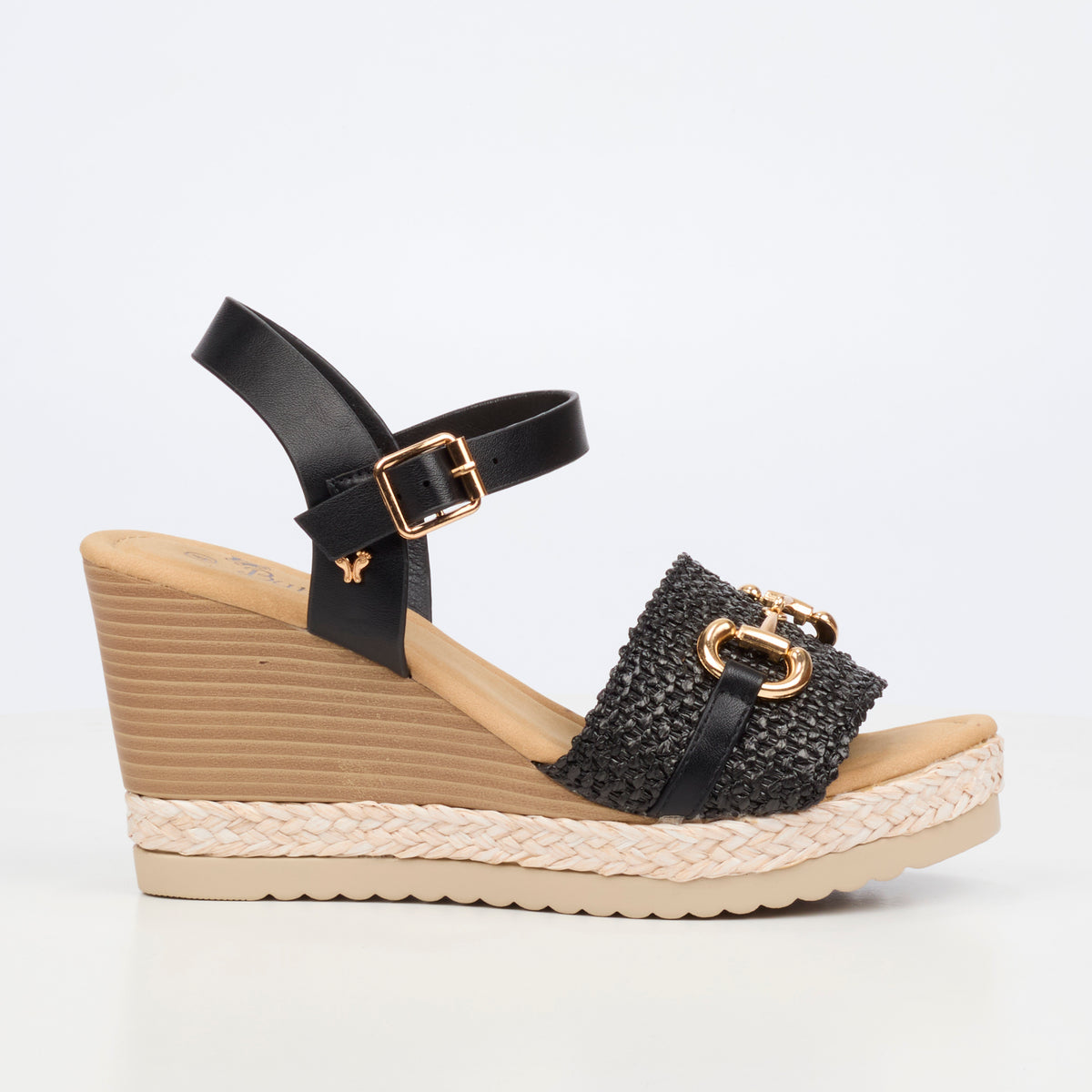 Butterfly Feet Avery 7 High Wedges -  Black