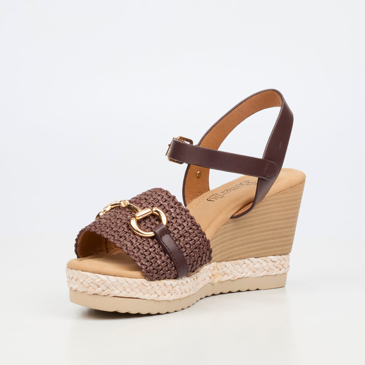 Butterfly Feet Avery 7 High Wedges - Chocolate