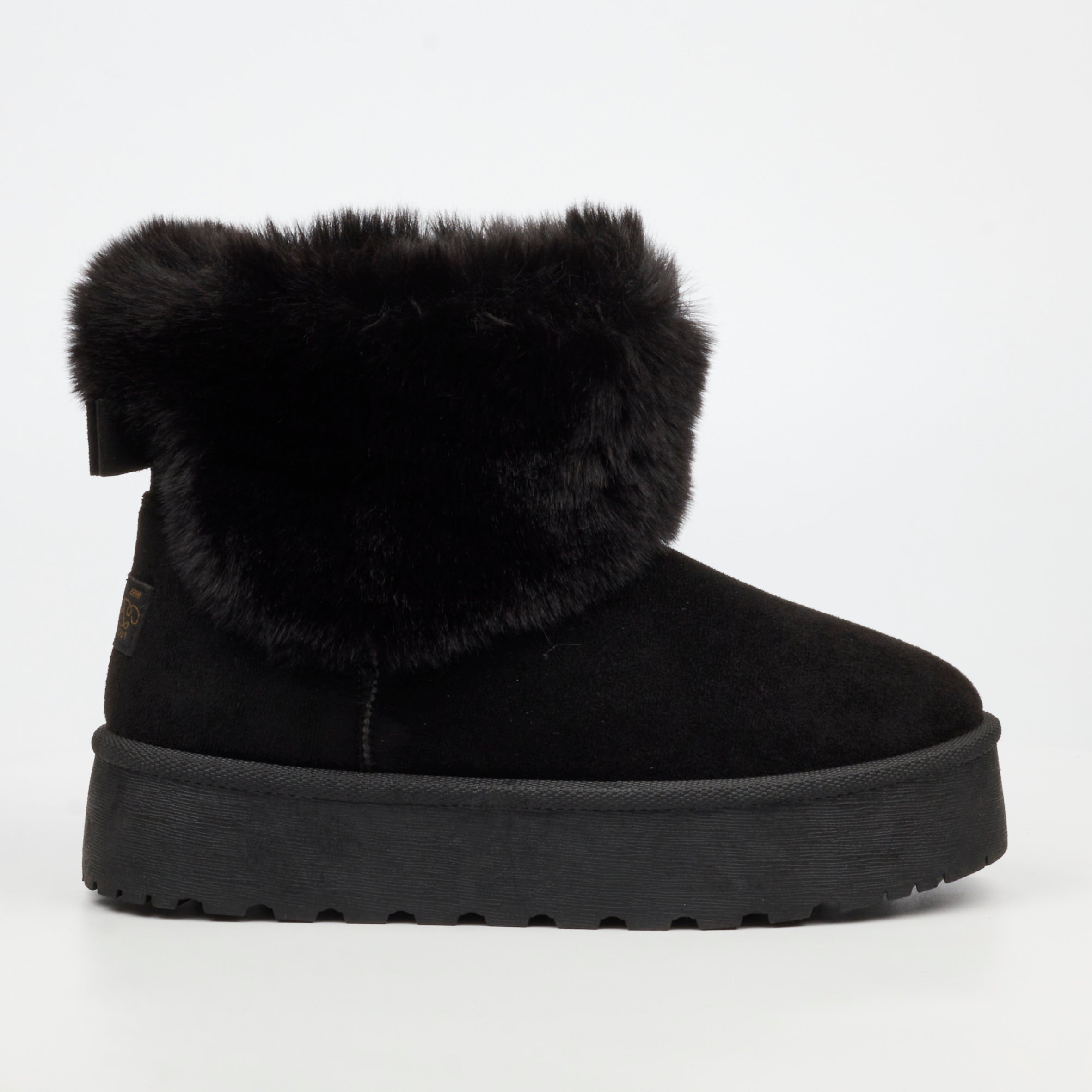 MIss Black Bae 1 Faux Suede Ankle Boot - Black footwear Miss Black