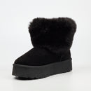 MIss Black Bae 1 Faux Suede Ankle Boot - Black footwear Miss Black