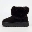 MIss Black Bae 1 Faux Suede Ankle Boot - Black footwear Miss Black