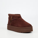 Miss Black Bae 9 Ankle Boot - Chocolate