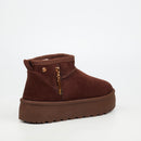 Miss Black Bae 9 Ankle Boot - Chocolate