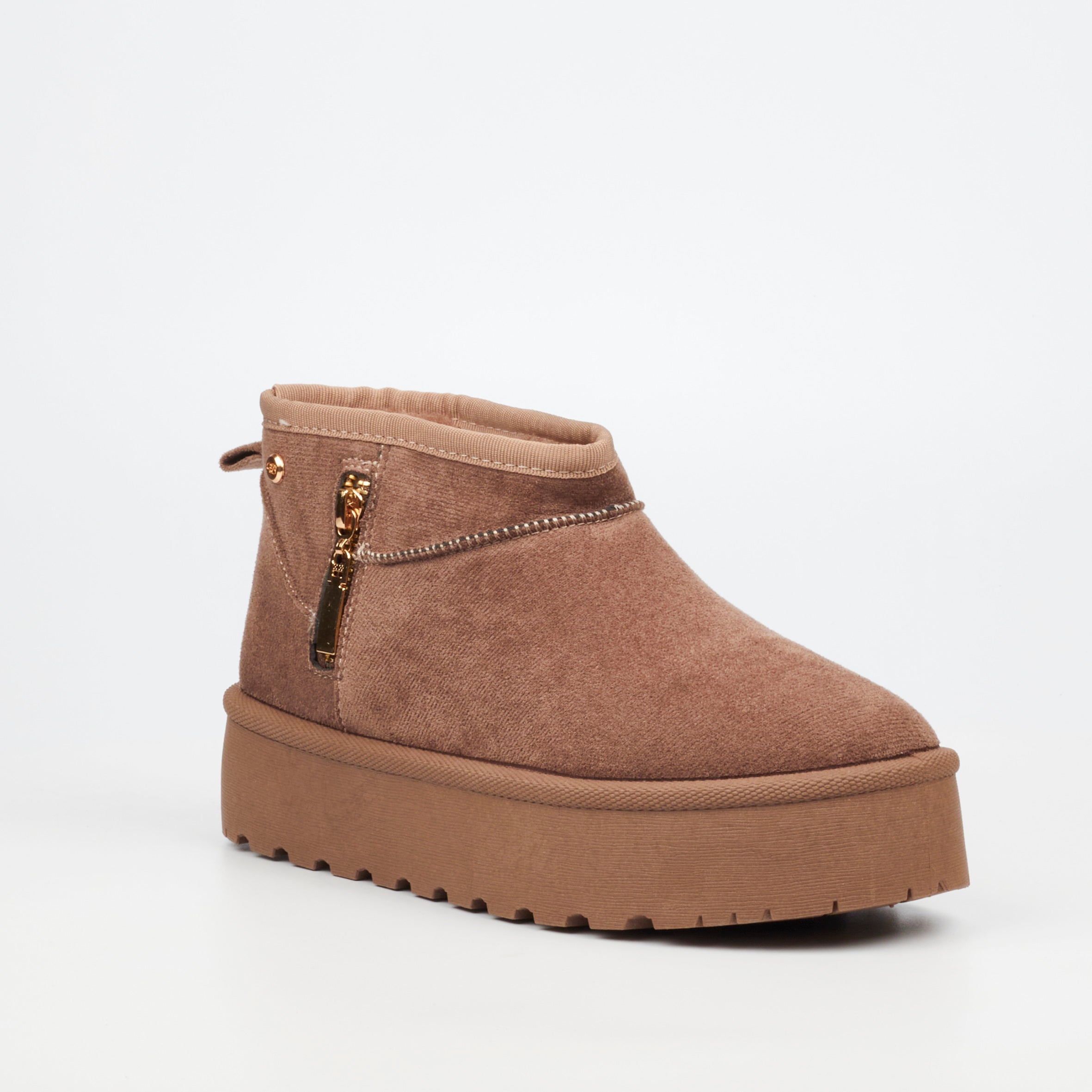 Miss Black Bae 9 Ankle Boot - Taupe footwear Miss Black