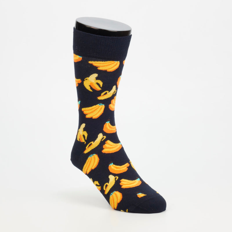 Happy Sock Bananas Sock - Navy accessories External   