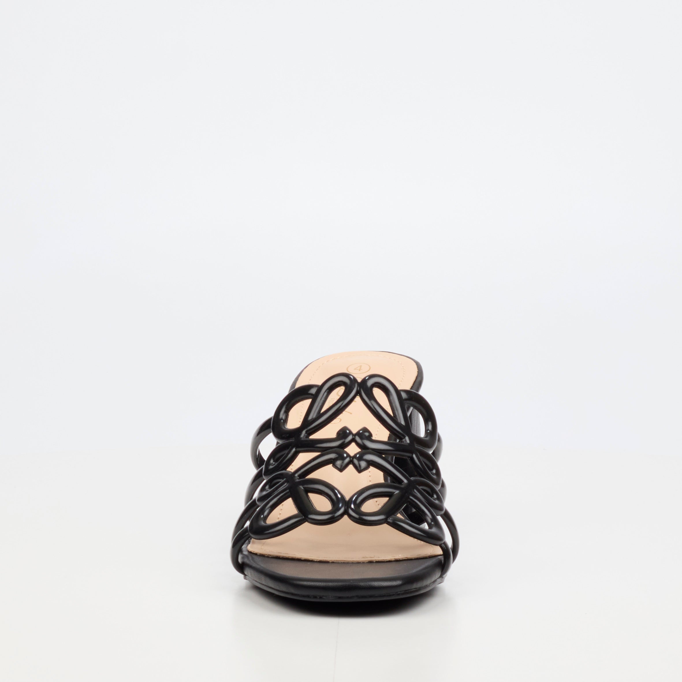 Miss Black Bardot 11 Heel - Black