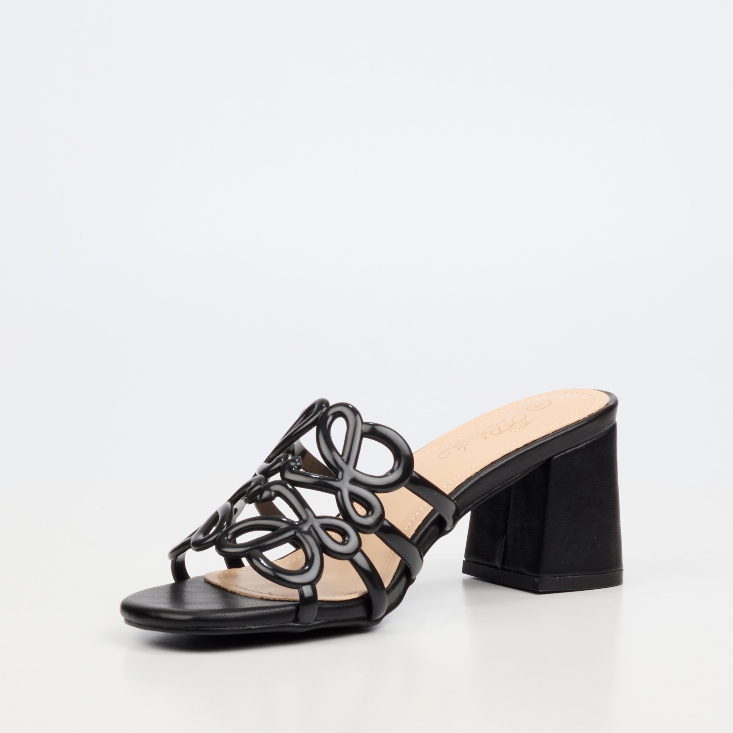 Miss Black Bardot 11 Heel - Black