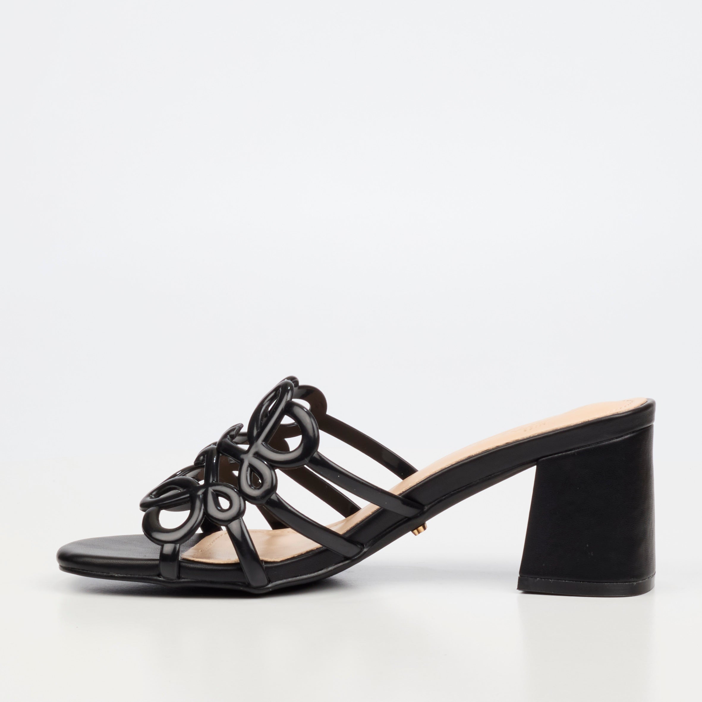 Miss Black Bardot 11 Heel - Black