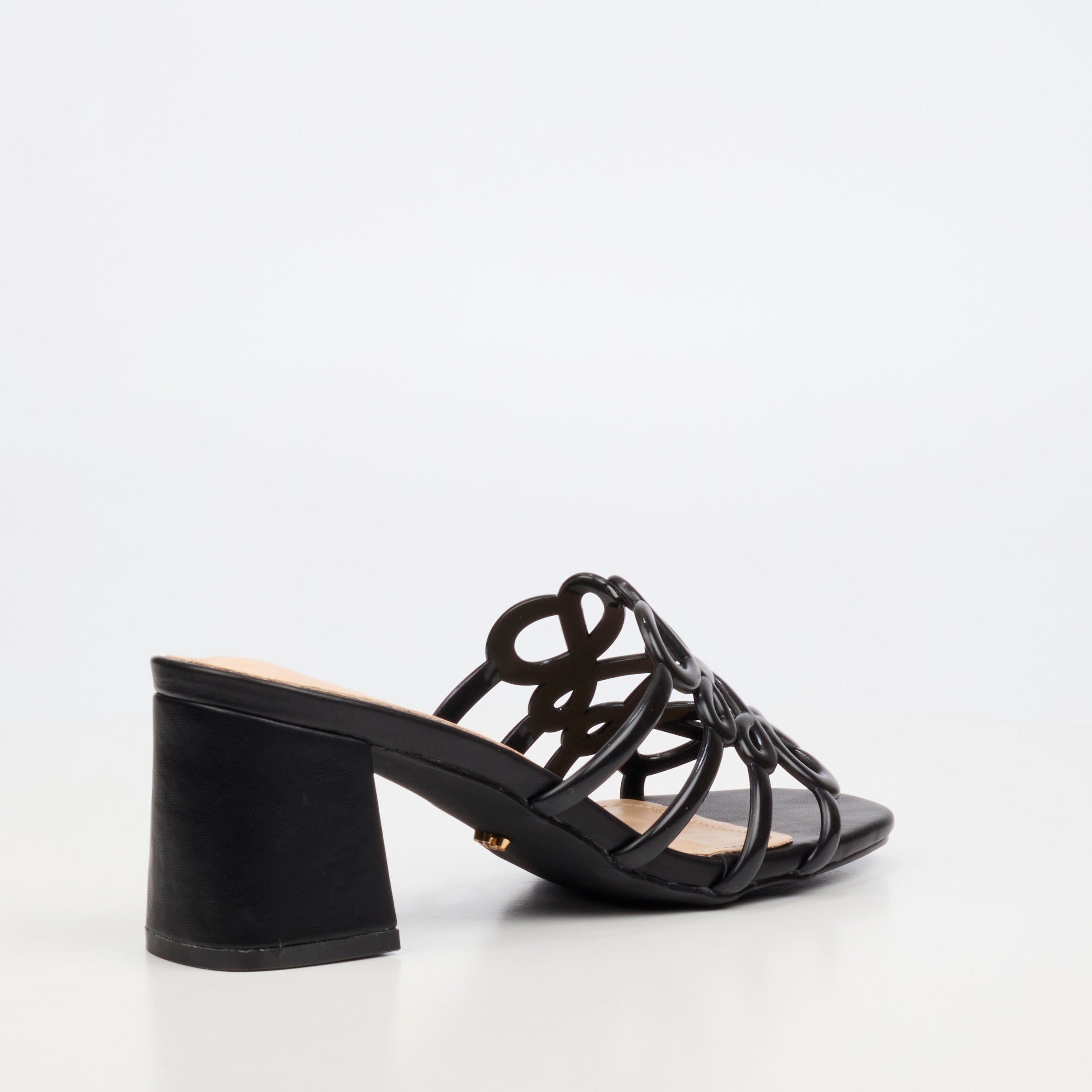 Miss Black Bardot 11 Heel - Black