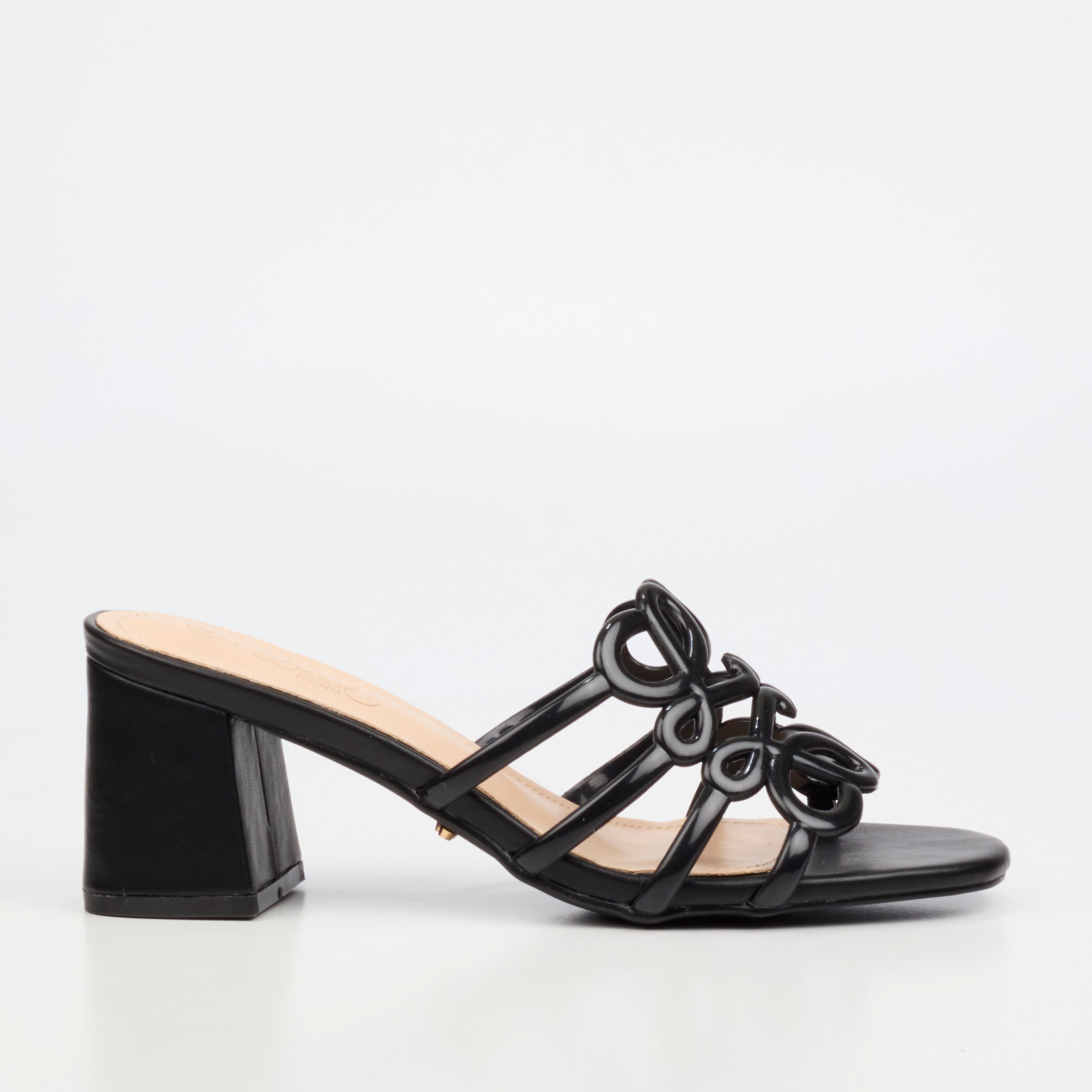Miss Black Bardot 11 Heel - Black