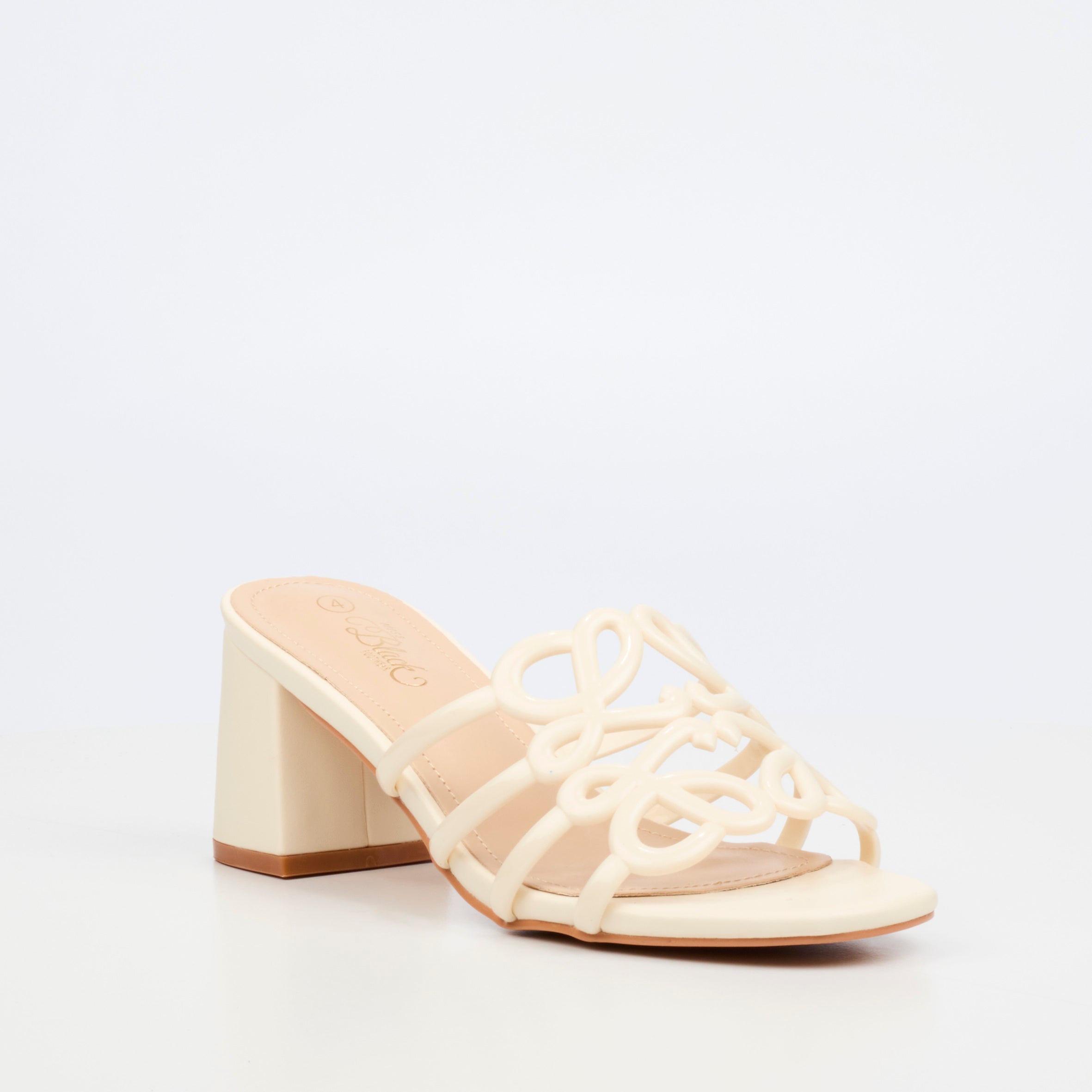Miss Black Bardot 11 Heel - Natural