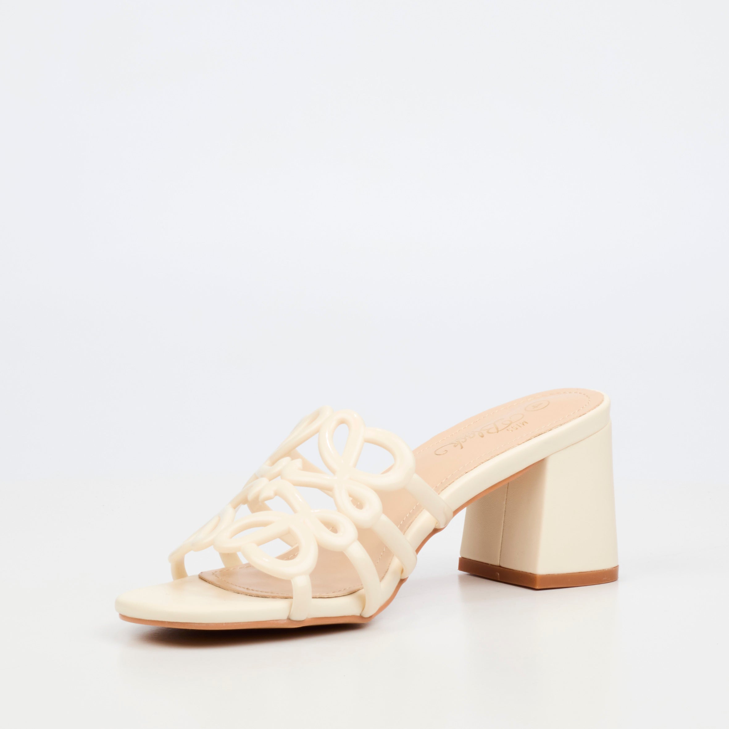 Miss Black Bardot 11 Heel - Natural