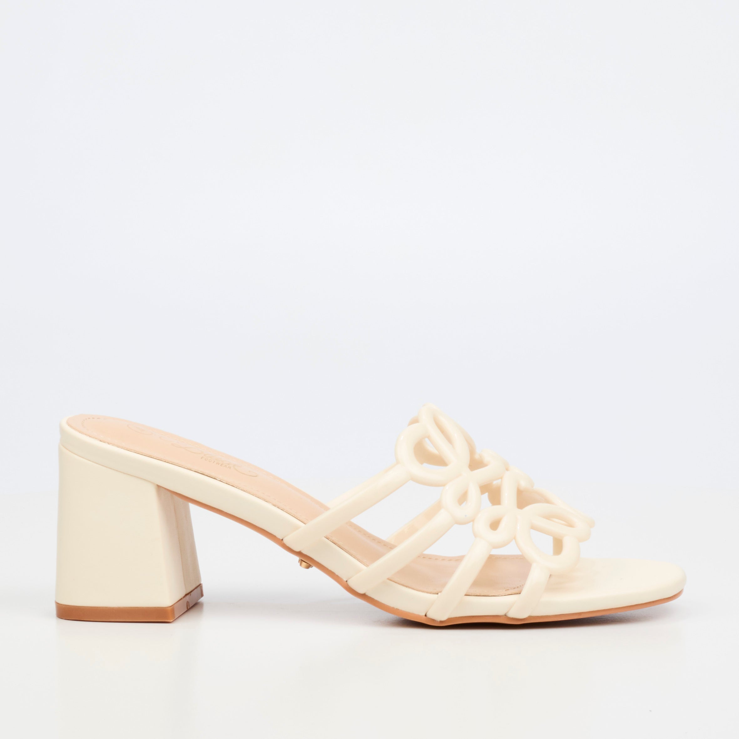 Miss Black Bardot 11 Heel - Natural
