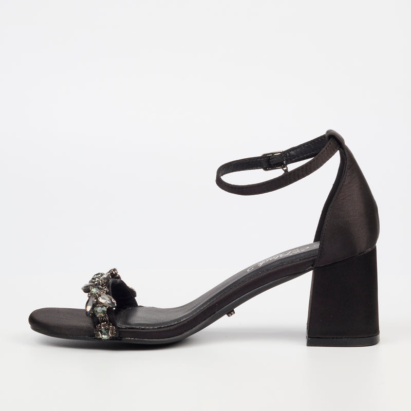 Miss Black Bardot 2 Heel - Black footwear Miss Black   