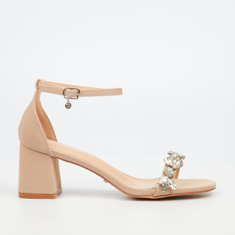 Miss Black Bardot 2 Heel - Champagne footwear Miss Black   