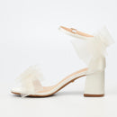 Miss Black Bardot 5 Heel - White