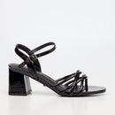 Miss Black Bardot 7 Heel - Black footwear Miss Black